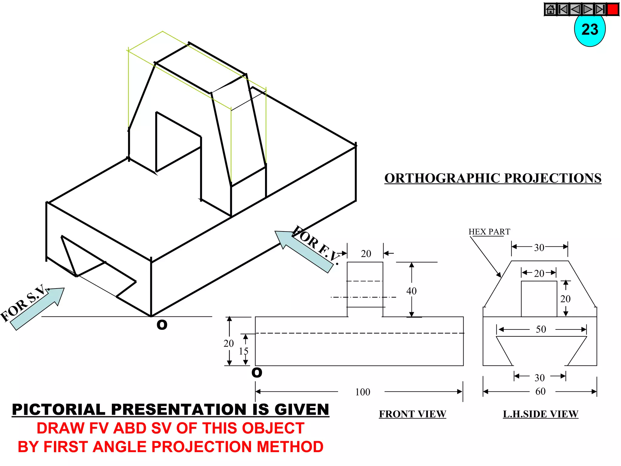 Orthographic projection | PPT | 3-D Graphics | Computer Software and ...