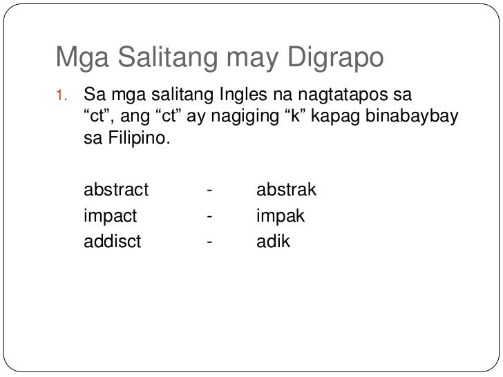 Mga Bagay Na Nagtatapos Sa Letrang R