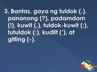 Tuldok Sign Comprehensive Guide to Filipino Orthography and Pronunciation Rules | PPTX