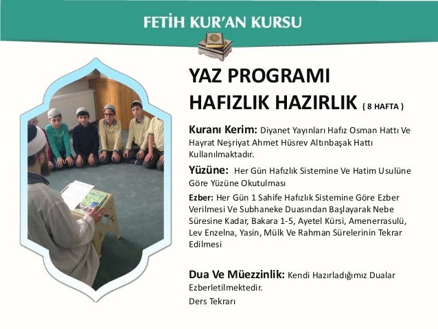 evde hafizlik programi