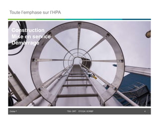 Orbite © TSX: ORT OTCQX: EORBF
TSX: ORT OTCQX: EORBF
Toute l’emphase sur l’HPA
Construction
Mise en service
Démarrage
4
 