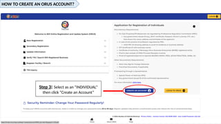 ORUS REGISTRATION (TIN, ID, NBR) tutorial on how to use ORUS | PPTX