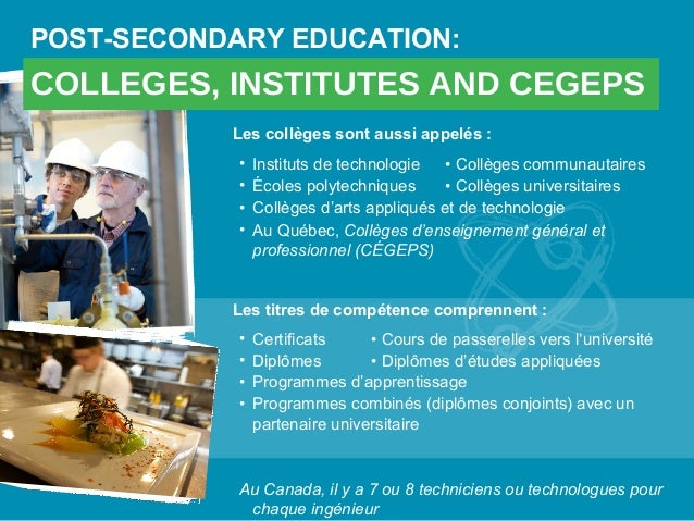 Présentation sur les études au Canada