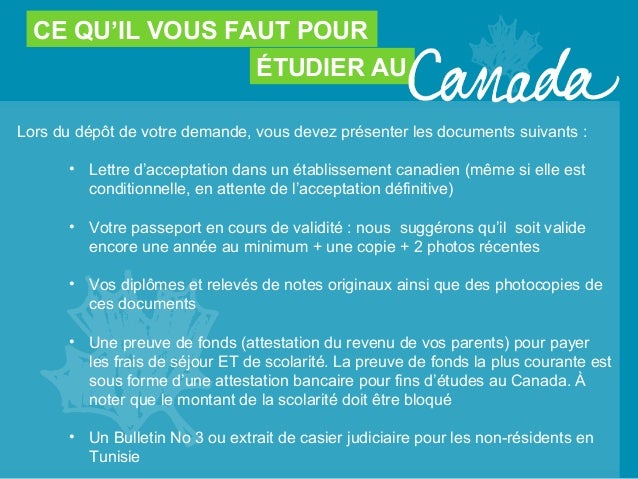 Présentation sur les études au Canada