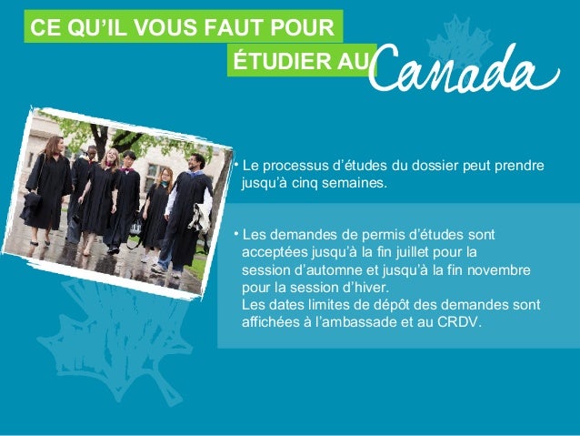 Présentation sur les études au Canada