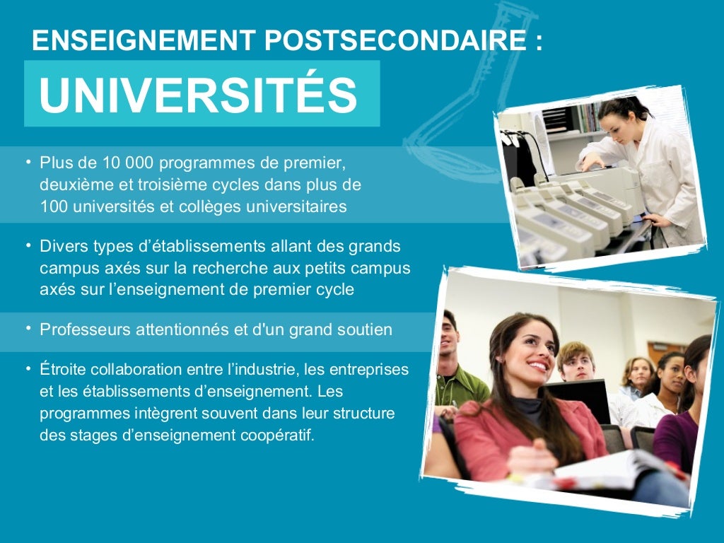 Présentation sur les études au Canada