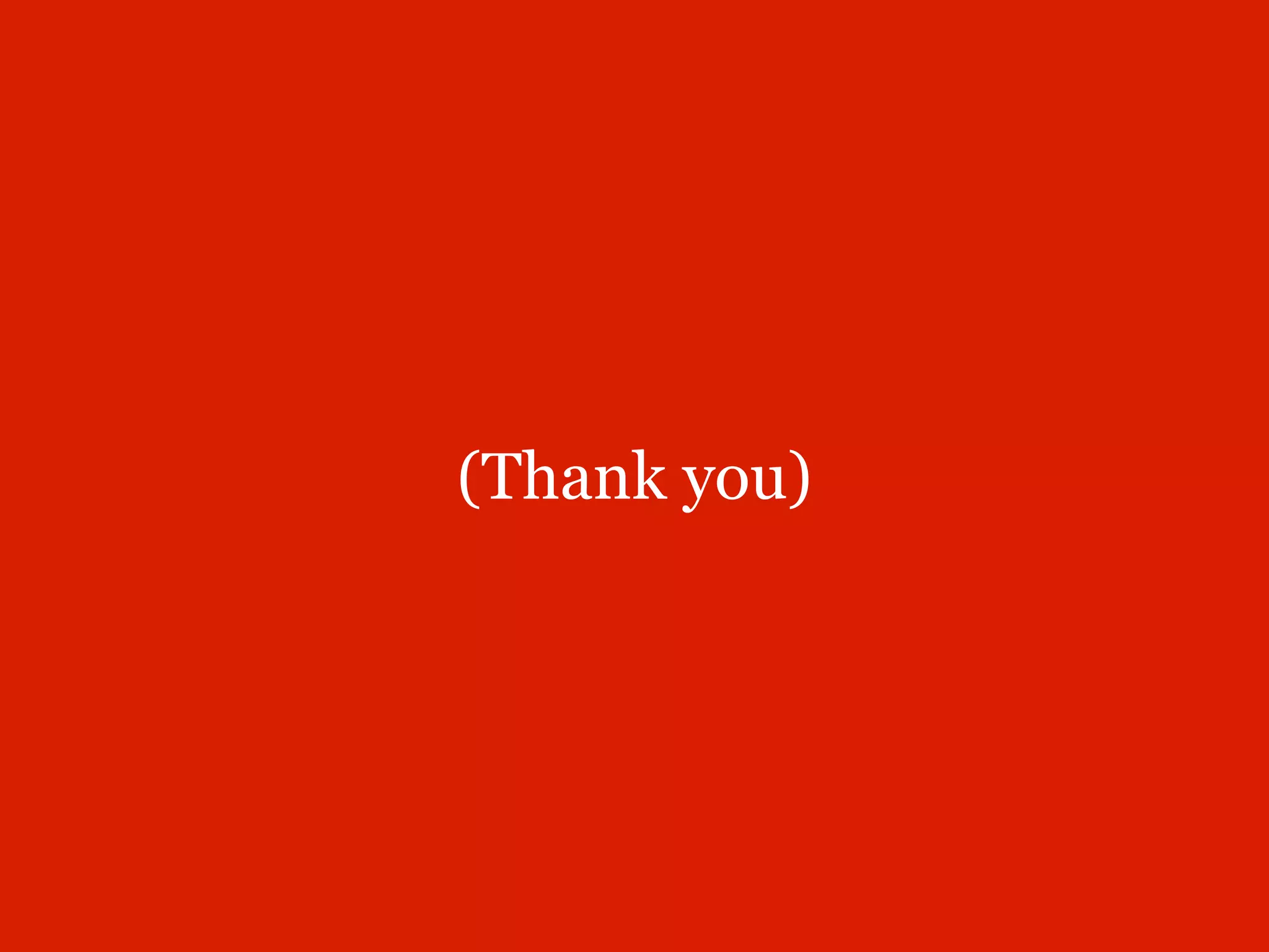 (Thank you)
 