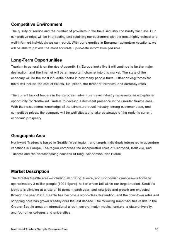 Business environment analysis example image