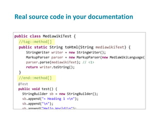 Writing documentation with Asciidoctor | PDF