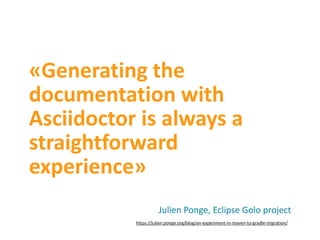 Writing documentation with Asciidoctor | PDF