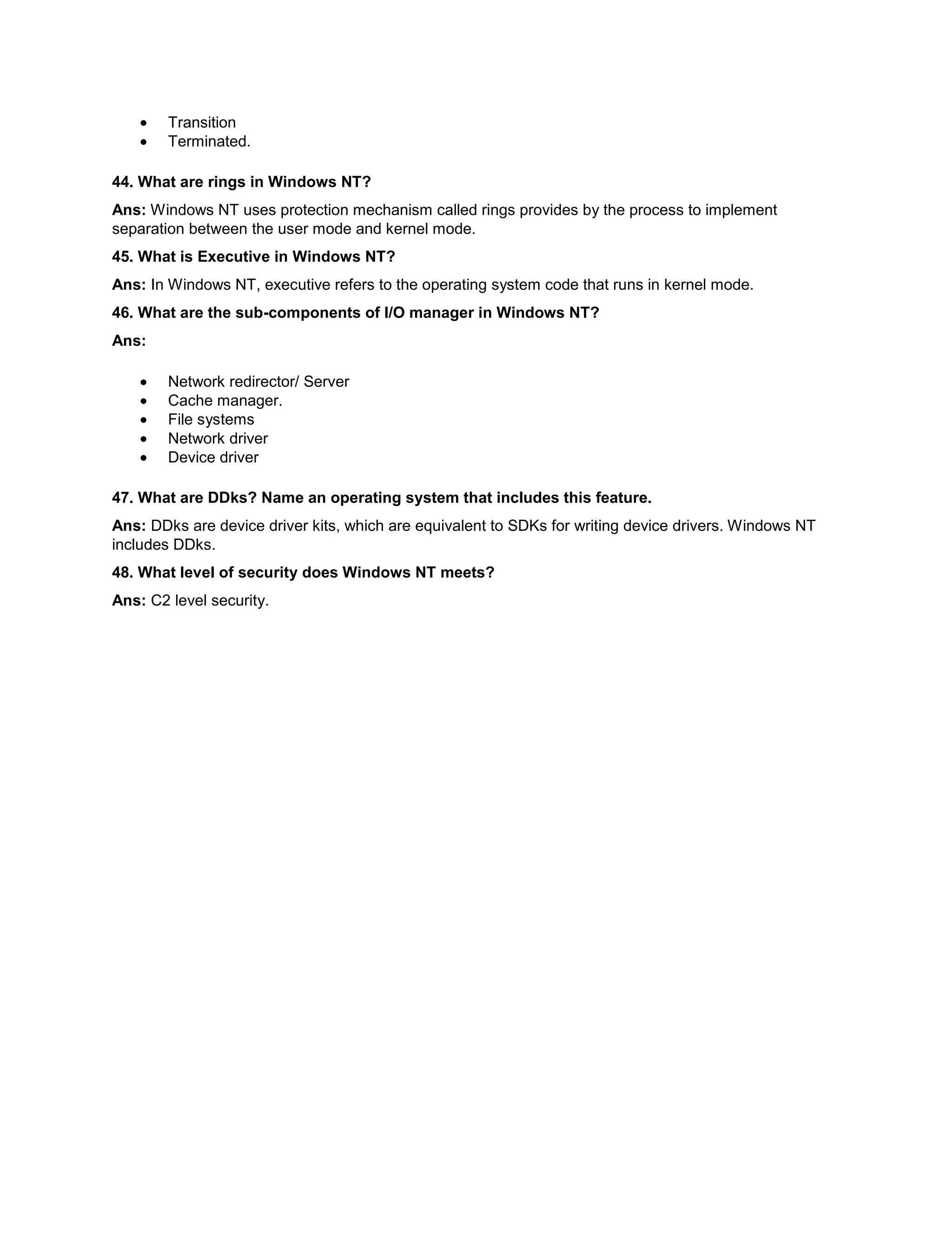 Os solved question paper