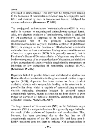 Thesis section: Role of Oxidative Stress in the pathogenesis of ...