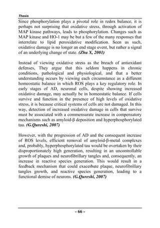 Thesis section: Role of Oxidative Stress in the pathogenesis of ...