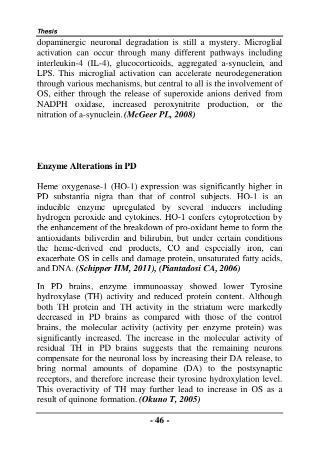 Oxidative stress phd thesis