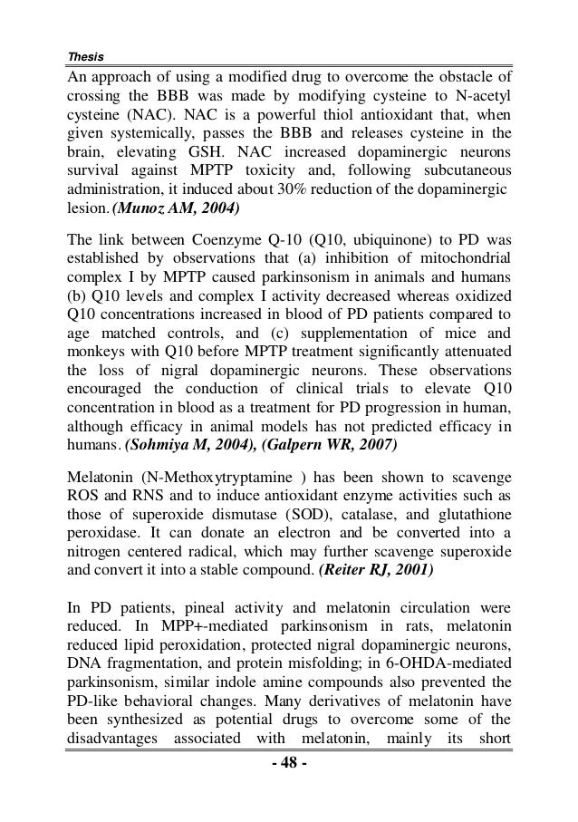 Oxidative stress phd thesis