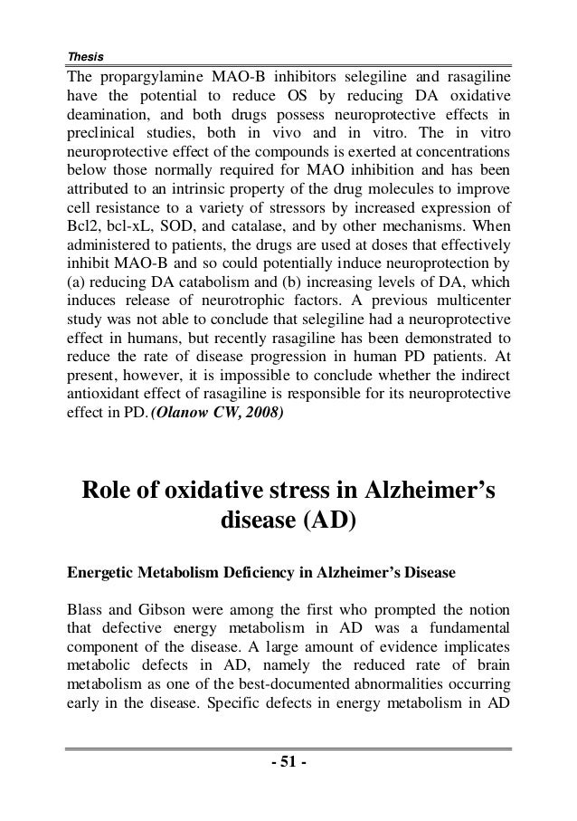 Oxidative stress phd thesis