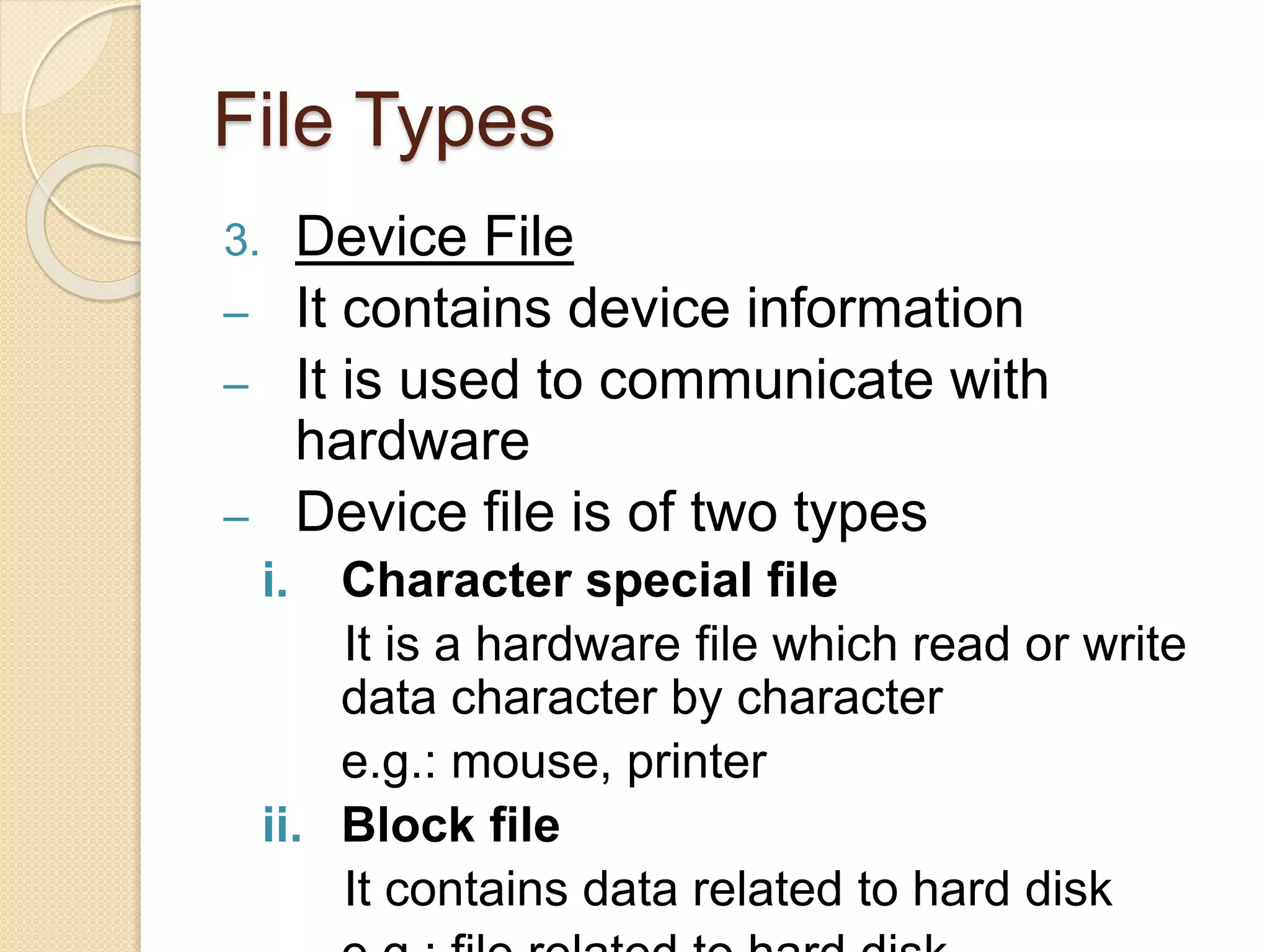 File Management in Operating System | PPT