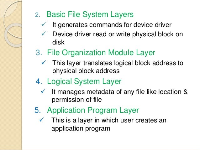 File management in operating system