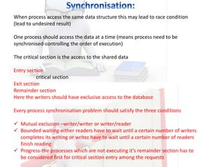 Reader Writer problem | PPTX | Databases | Computer Software and ...