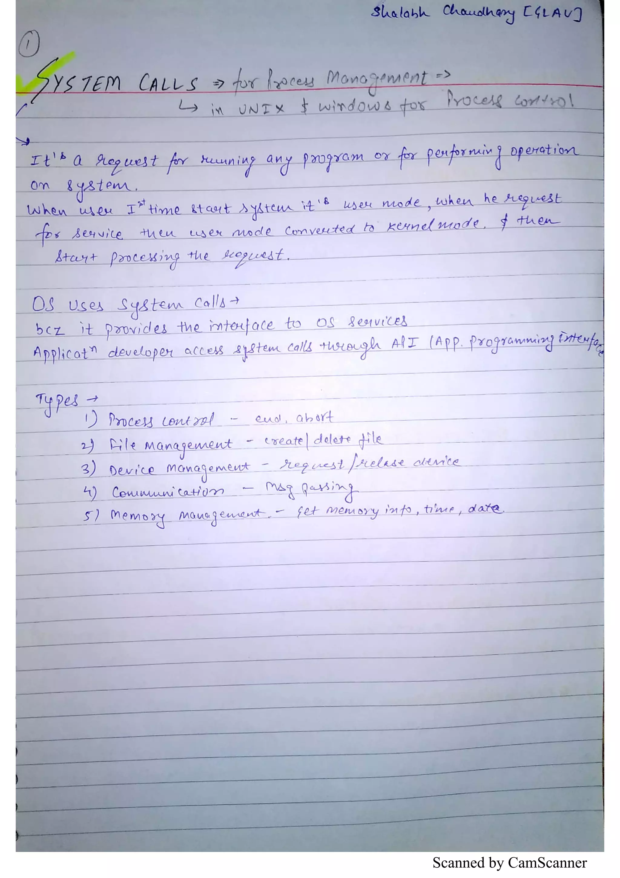 Operating System (OS) Notes | PDF