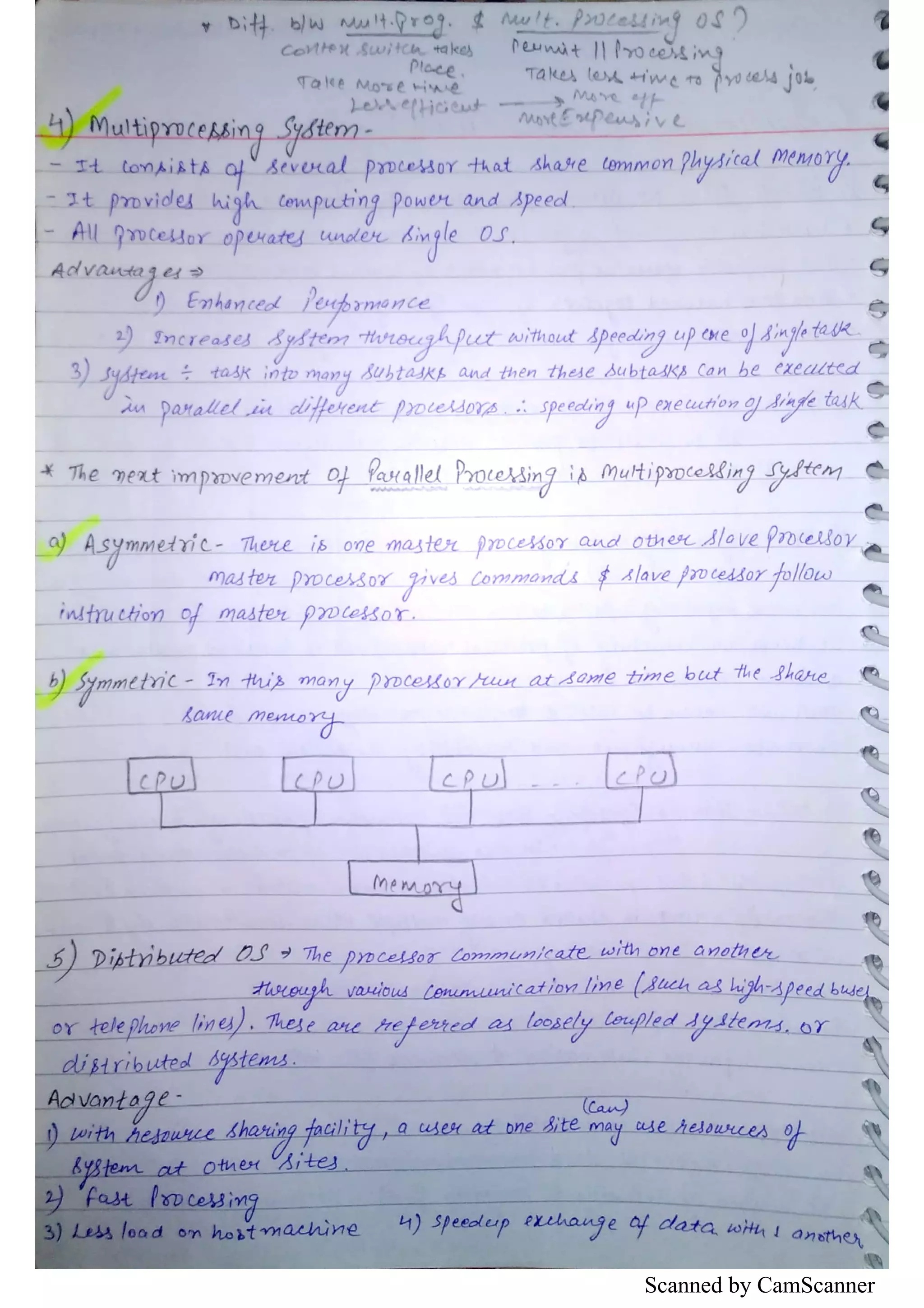 Operating System (OS) Notes | PDF