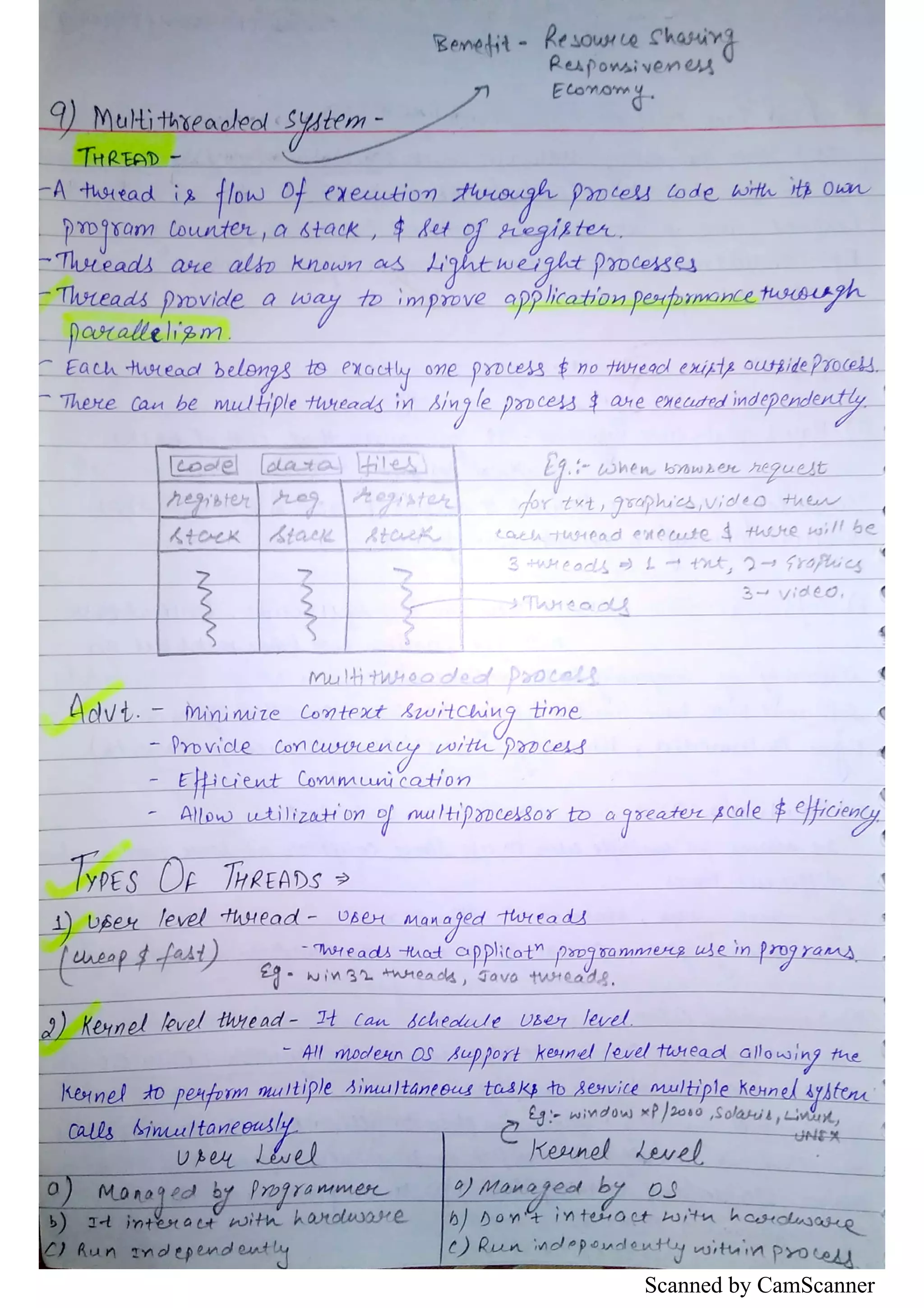 Operating System (OS) Notes | PDF