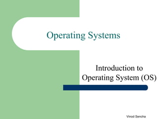 introduction of operating system and its services provided by OS | PPT