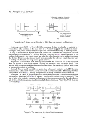 7.6 Vitural File Systems
In C, there is no way for the method to easily obtain its parent, so you have to pass
it[11, Sec. 13.6, Superblock Operations].
The Inode Object
• For Unix-style ﬁlesystems, this information is simply read from the on-disk inode
• For others, the inode object is constructed in memory in whatever manner is appli-
cable to the ﬁlesystem
• struct inode in linux/fs.h
• An inode represents each ﬁle on a FS, but the inode object is constructed in memory
only as ﬁles are accessed
– includes special ﬁles, such as device ﬁles or pipes
• i_op  