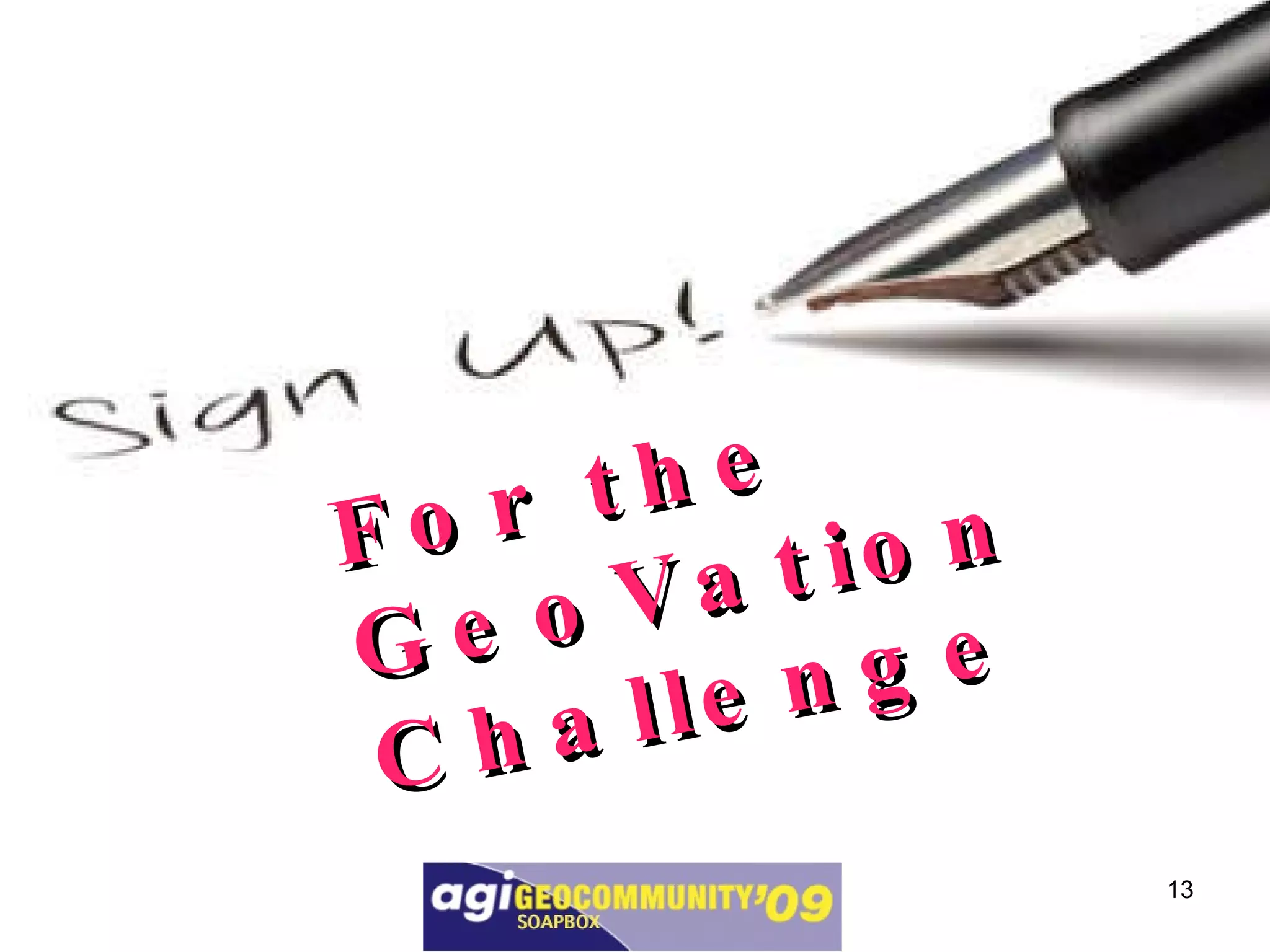 For the GeoVation Challenge