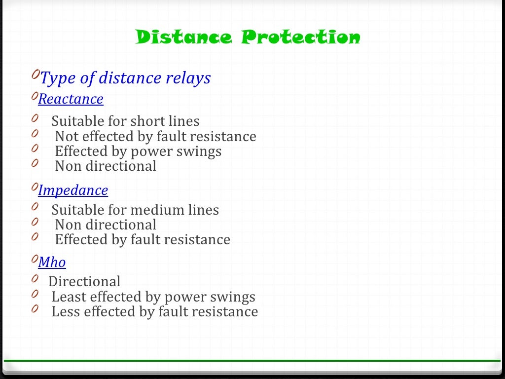 protection of transmission lines[distance relay protection scheme]