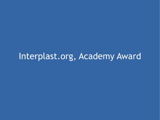 Interplast.org, Academy Award 