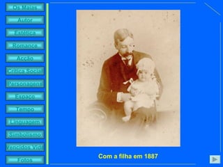 Com a filha em 1887 