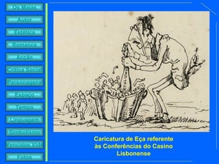 Caricatura de Eça referente às Conferências do Casino Lisbonense 