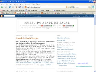 http:// mabacal.blogspot.com / Desde Fevereiro 2007   