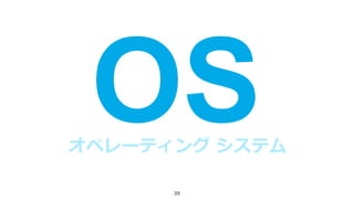 35
オペレーティング システム
 