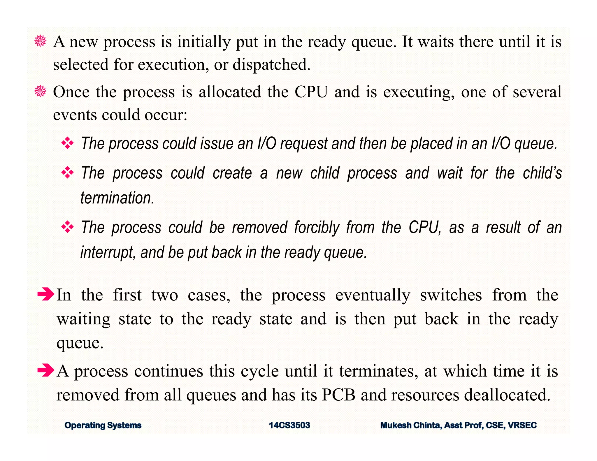 OS - Process Concepts | PDF | Operating Systems | Computer Software and ...