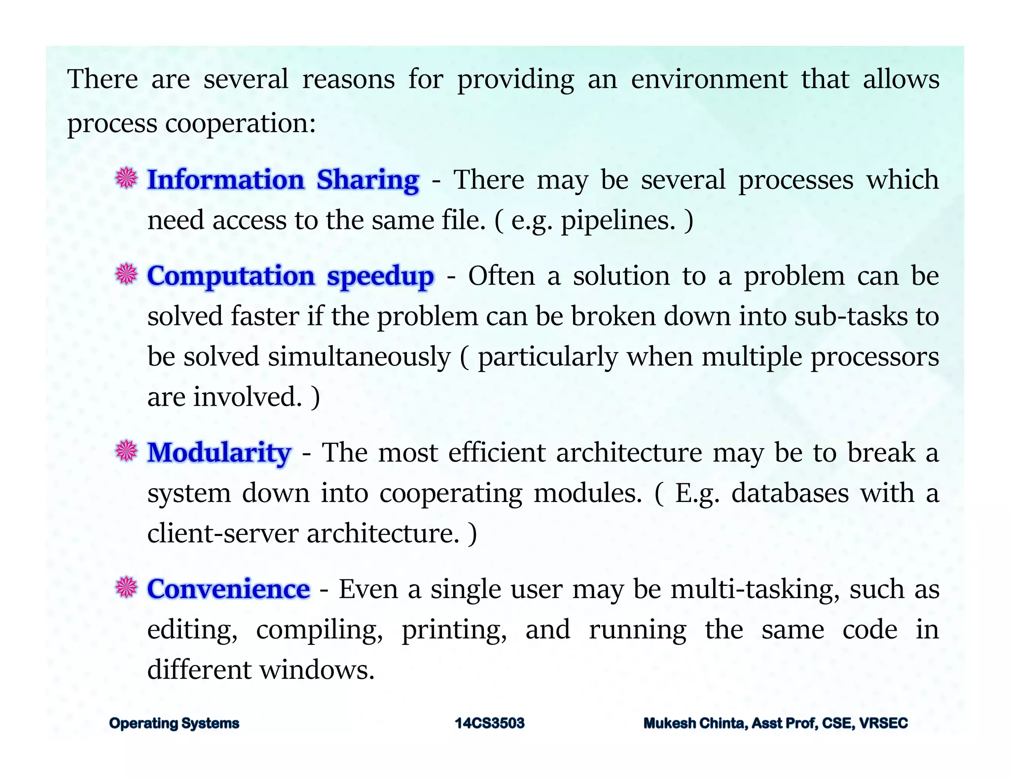 OS - Process Concepts | PDF | Operating Systems | Computer Software and ...