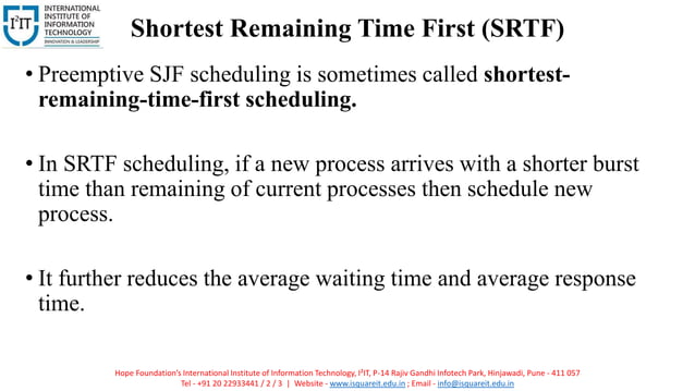 Operating System Scheduling Algorithms | PPTX