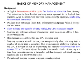 operationg systemsdocumentmemorymanagement | PPT