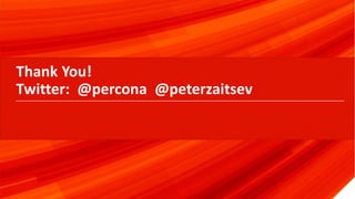 © 2020 Percona.
97
Thank You!
Twitter: @percona @peterzaitsev
 