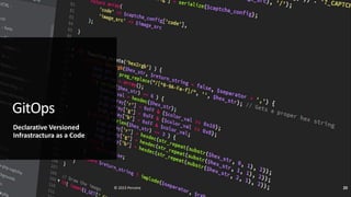 GitOps
Declarative Versioned
Infrastractura as a Code
© 2023 Percona 20
 