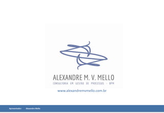 Treinamento
• Montagem de cursos sob medida
• Realização de cursos in-house e abertos
• Fornecimento de treinamento em disciplinas que integram temas como:
• Programa de formação de Analistas de Processo
• Programa de formação de Gestores de Processos
• Programa de formação de Componentes do Escritório de Processos
Alguns Serviços em Gestão de Processos
Mais informações em www.bpmexperts.com
Palestras
• Desmitificando Processos
• Gestão de Processos de Negócio: Motivação, Desafios e Estratégias de Ação
• Os 10 maiores erros em documentação de Processos
Capacitação
Profissional
• Mentalidade de Processos de Negócio
• Evitando os 10 maiores erros em documentação de processos
• Análise, Modelagem e Revisão de Processos
• Indicadores de Desempenho de Processos
Capacitação
Avançada
• Gestão de Projetos de Processos
Capacitação
Corporativa
• Gestão Corporativa de Processos
• Elaborando a Arquitetura de Processos
• Estruturando o Escritorio de Processos
 