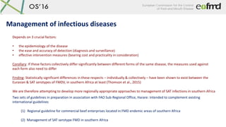 Management of infectious diseases
Depends on 3 crucial factors:
• the epidemiology of the disease
• the ease and accuracy ...