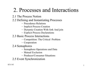 2. Processes and Interactions ,[object Object],[object Object],[object Object],[object Object],[object Object],[object Object],[object Object],[object Object],[object Object],[object Object],[object Object],[object Object],[object Object],[object Object]