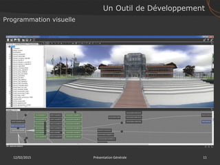 12/02/2015 11Présentation Générale
Un Outil de Développement
Programmation visuelle
 