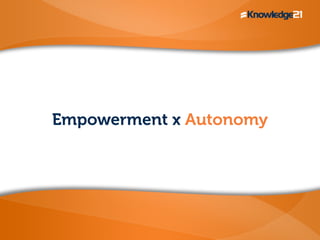 Empowerment x Autonomy
 