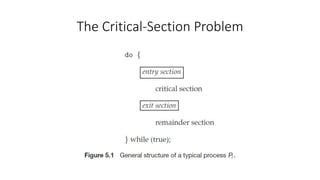 The Critical-Section Problem
 