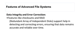 operating system file system and its hierarchy | PDF
