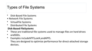 operating system file system and its hierarchy | PDF