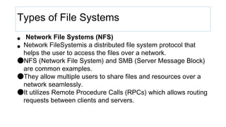 operating system file system and its hierarchy | PDF